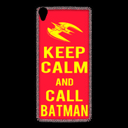 Coque Sony Xperia Z3 Keep Calm Call Batman Rouge