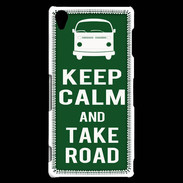 Coque Sony Xperia Z3 Keep Calm Take road Vert