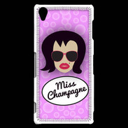 Coque Sony Xperia Z3 Miss Champagne Brune