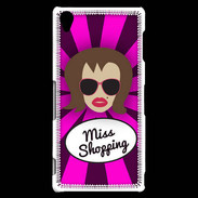 Coque Sony Xperia Z3 Miss Shopping Chatain