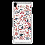 Coque Sony Xperia Z3 Adishatz All Over Rugby YM