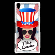 Coque Sony Xperia Z3 Miss USA Brune