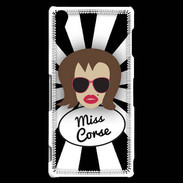Coque Sony Xperia Z3 Miss Corse Chatain