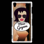 Coque Sony Xperia Z3 Miss Guyane Brune