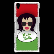Coque Sony Xperia Z3 Miss Italie Brune