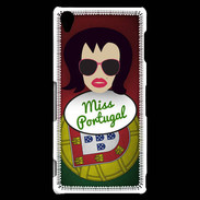 Coque Sony Xperia Z3 Miss Portugal Brune