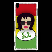 Coque Sony Xperia Z3 Miss Rasta Brune
