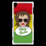 Coque Sony Xperia Z3 Miss Rasta Chatain