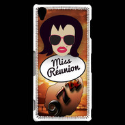 Coque Sony Xperia Z3 Miss Réunion Brune