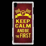 Coque Sony Xperia Z3 Keep Calm and Be the First Rouge
