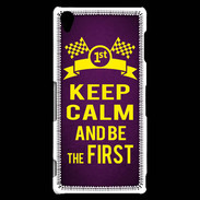 Coque Sony Xperia Z3 Keep Calm and Be the First Violet