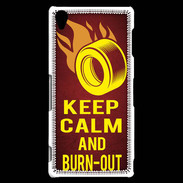 Coque Sony Xperia Z3 Keep Calm and Burn Out Rouge