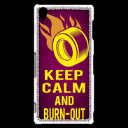 Coque Sony Xperia Z3 Keep Calm and Burn Out Rose