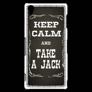 Coque Sony Xperia Z3 Keep Calm and Take Jack Gris