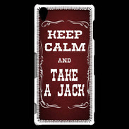 Coque Sony Xperia Z3 Keep Calm and Take Jack Rouge