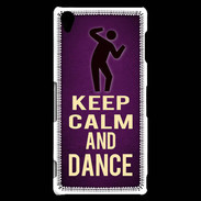 Coque Sony Xperia Z3 Keep Calm and Dance Violet