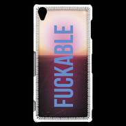 Coque Sony Xperia Z3 Fuckable bleu ZG