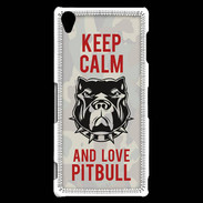 Coque Sony Xperia Z3 Keep calm pitbull 2 ZG