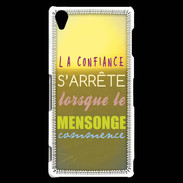 Coque Sony Xperia Z3 Confiance et mensonge ZG