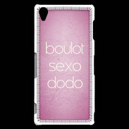 Coque Sony Xperia Z3 Boulot Sexo Dodo Rose ZG