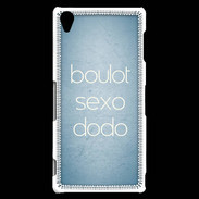 Coque Sony Xperia Z3 Boulot Sexo Dodo Bleu ZG