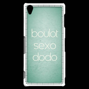 Coque Sony Xperia Z3 Boulot Sexo Dodo Vert ZG