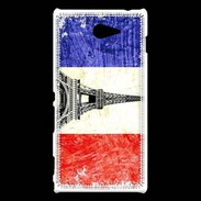 Coque Sony Xperia M2 Drapeau français vintage 2