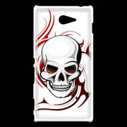 Coque Sony Xperia M2 Tête de mort 5