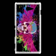 Coque Sony Xperia M2 Tête de mort design et colorée