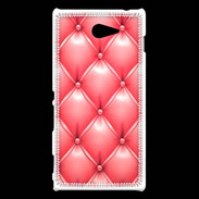 Coque Sony Xperia M2 Capitonnage Rose