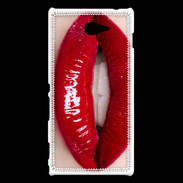 Coque Sony Xperia M2 Passion rouge à lèvres 5