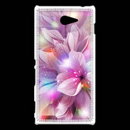 Coque Sony Xperia M2 Design Orchidée violette