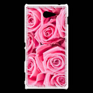 Coque Sony Xperia M2 Tapisserie de roses