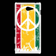 Coque Sony Xperia M2 Rasta Peace and Love 15