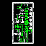 Coque Sony Xperia M2 Cannabis Tag