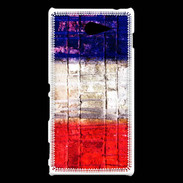 Coque Sony Xperia M2 Drapeau français vintage