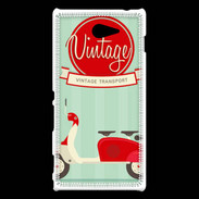 Coque Sony Xperia M2 Scooter Vintage