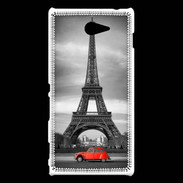 Coque Sony Xperia M2 Vintage Tour Eiffel et 2 cv