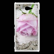 Coque Sony Xperia M2 Rose Vintage