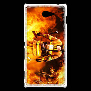 Coque Sony Xperia M2 Pompiers Soldat du feu 2