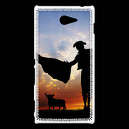 Coque Sony Xperia M2 Silhouette d'un toréador