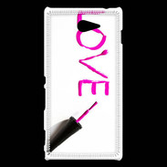 Coque Sony Xperia M2 Love avec vernis à ongle