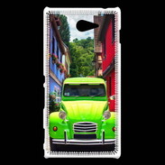 Coque Sony Xperia M2 2cv verte de collection