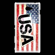 Coque Sony Xperia M2 Drapeau USA 8