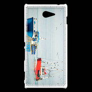 Coque Sony Xperia M2 Chalutier de pêche en mer
