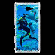 Coque Sony Xperia M2 Aquarium de Dubaï