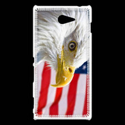 Coque Sony Xperia M2 Aigle américain