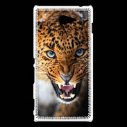 Coque Sony Xperia M2 Portrait d'un léopard