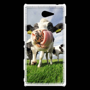 Coque Sony Xperia M2 Humour vache 10