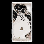 Coque Sony Xperia M2 Vintage Poker